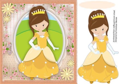 Beautiful Princess in Gold