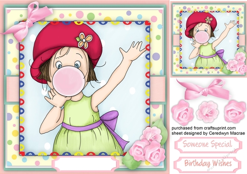 Little Bubble Gum Girl 