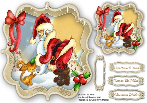 Santa and the Christmas Cat  