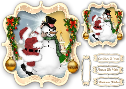 Santa and the Snowman
