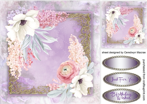Beautiful Lilacs and Roses 