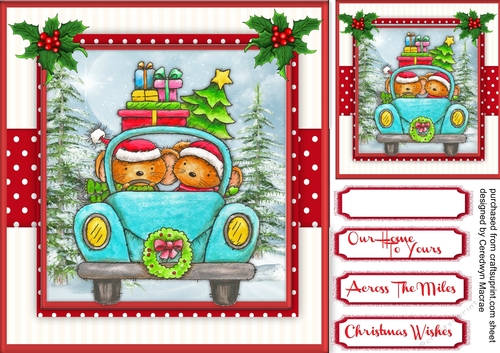Bears Driving Home For Christmas