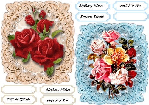 2 Toppers , Vine Mats and Roses 