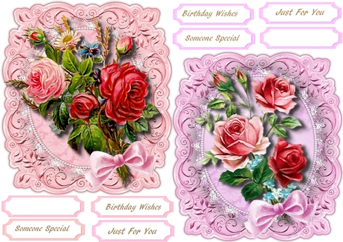 2 Toppers , Vine Mats and Roses 