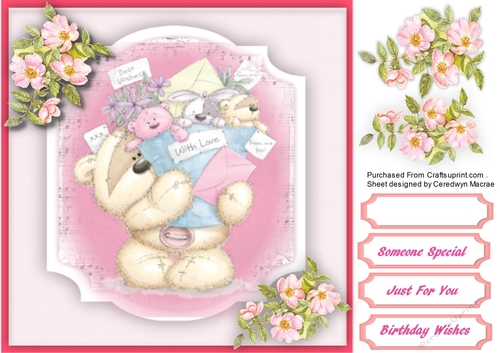 Teddys Bouquet of Birthday Wishes