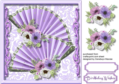 Beautiful Lilac Fan Affair