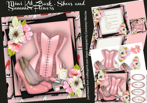 8x8 Mini Kit , Bask ,Shoes,and Summer Flowers 