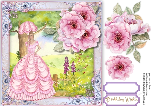 Vintage Lady in Pink