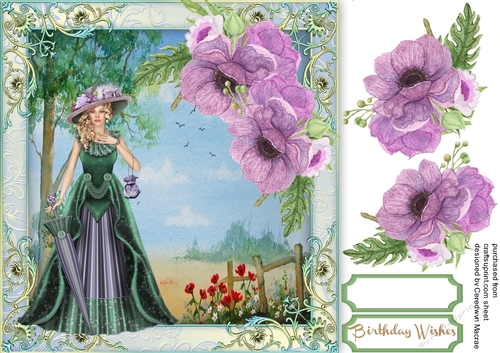 Vintage Lady in Green