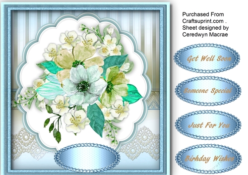 Beautiful Aqua Flowers and Jasmin 1