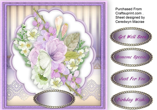Beautiful  Water coloured Flowers and Jasmin 3