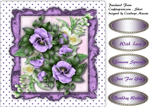 Lilac Pansys and Jasmine 