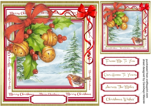 Beautiful Jingle Bells and Robin 