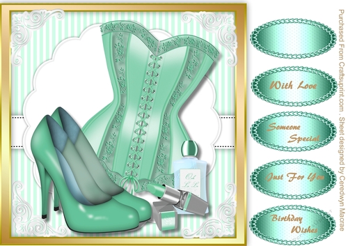 Beautiful Green  Bask and Makeup