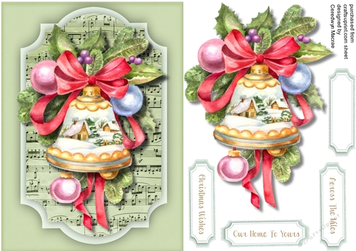 Lovely Christmas Bell and Baubles