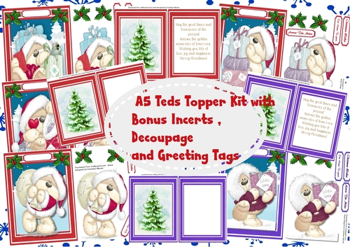 A5 Teds Toppers with Bonus incerts  1