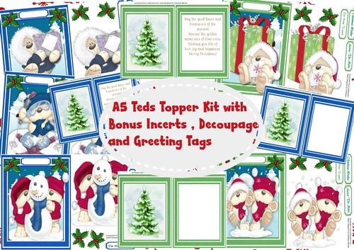 A5 Teds Toppers with Bonus incerts  2