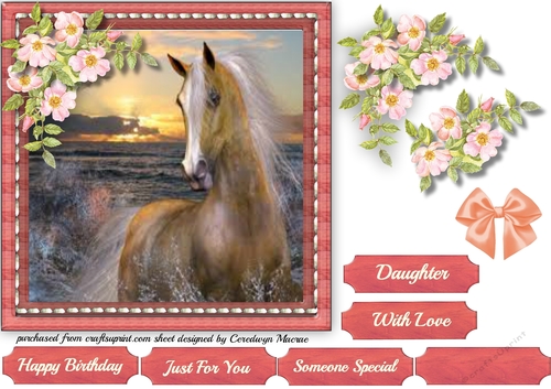Stunning Horse and Blossom 