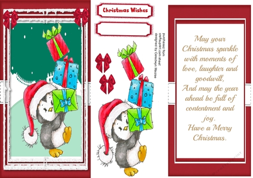 D.L Percys Christmas Tower With Verse