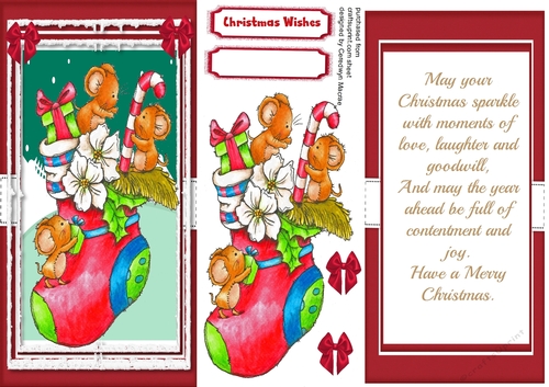 D.L Stocking Treats just for You with Verse