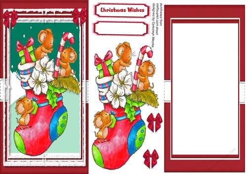  D.L Stocking Treats just for You Blank 
