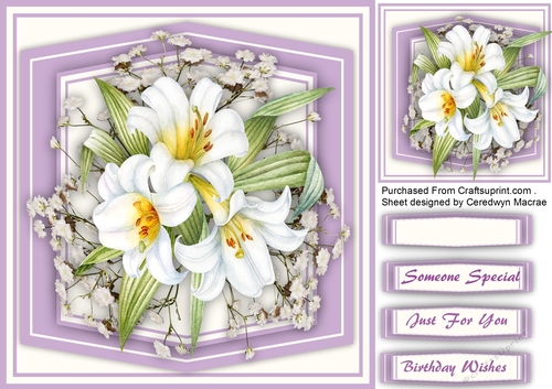 Beautiful Llillys and Babys Breath 