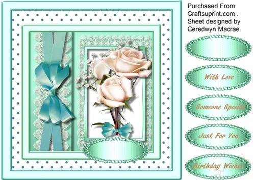 Beautiful Cream Roses in Truq Frames 