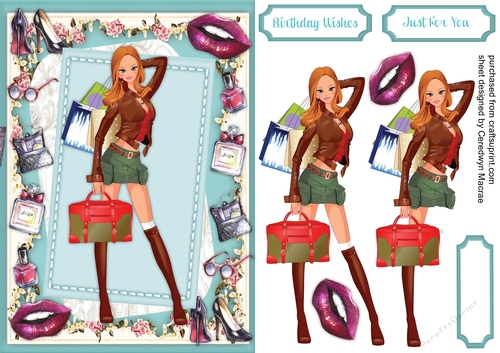 Modern Miss shopping Girl 1