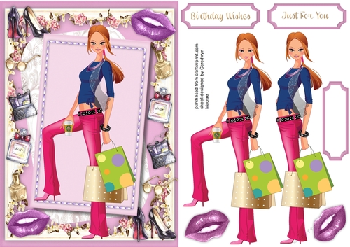 Modern Miss shopping Girl  7