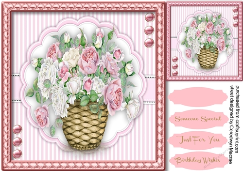 Beautiful Basket Of Roses