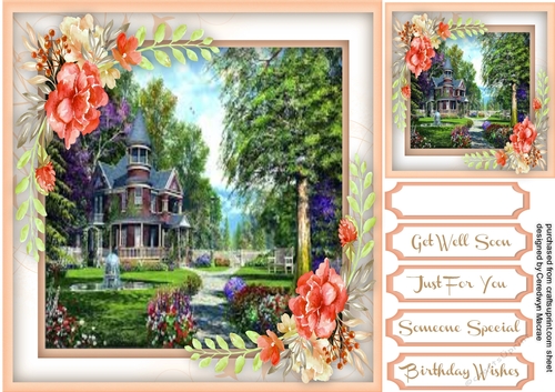 Beautiful Scene and Vintage Roses