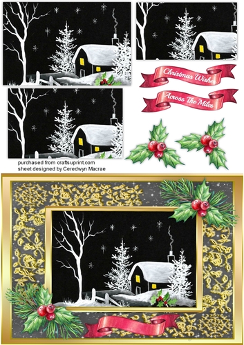 Beautiful Christmas House at Night , Pyramid 