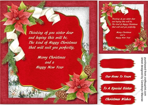 To A Special  Sister At Christmas 