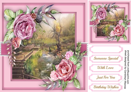 Stunning Garden with Roses and Fruit