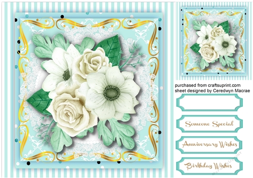 Beautiful Roses in a Gold Frame  2