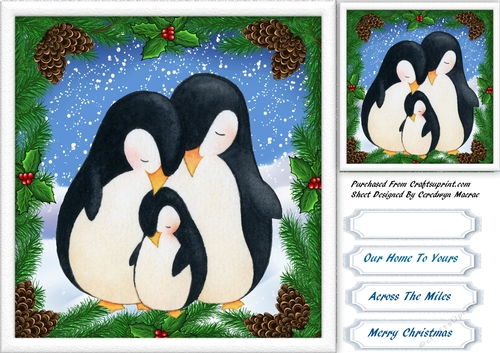 The Snow Penguin Family 