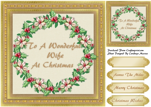 To A Wonderful Wife at Christmas 12