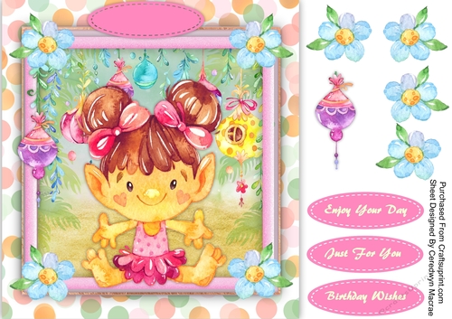 Little Troll in Pigtails 1