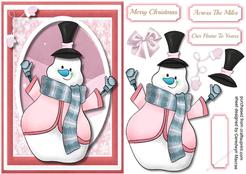 Cute Jolly Snowman  2