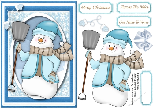 Cute Jolly Snowman  3