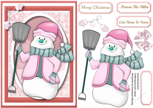 Cute Jolly Snowman  4
