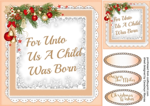 For Unto Us A Child Was Bron 