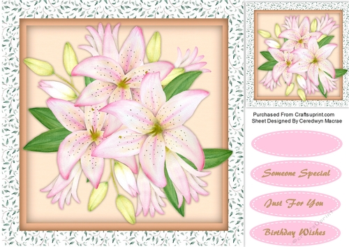 Beautiful Bouquet of Pink Lilys