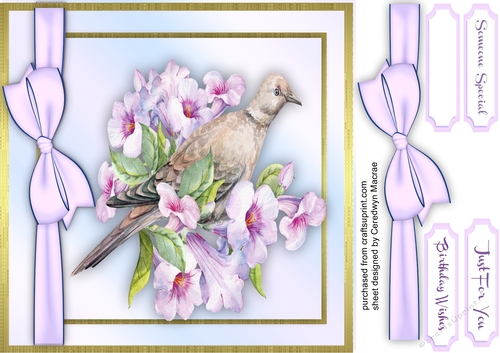 Beautiful Bird in the Flowers
