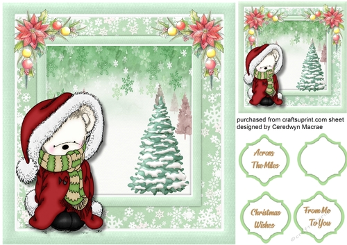 Beautiful Snuggle Christmas Bear