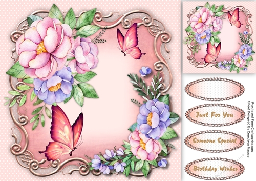Magical Roses  and Butterflys 