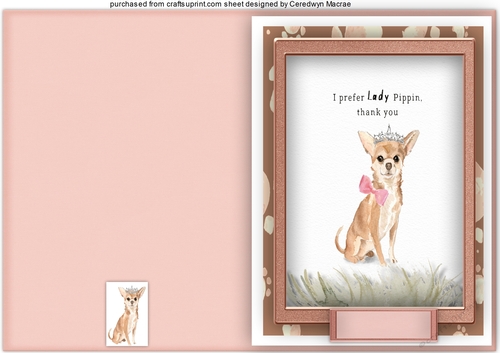 Print and Fold, I Do Prefer Lady Pippin Thank You 