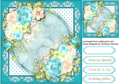 Beautiful Aqua and Crteam Roses