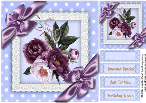 Beautiful Bouquet of velvet Roseson a lace frame 