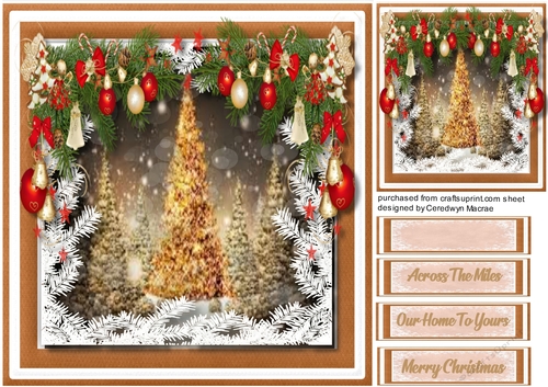 Beautiful Golden Christmas Trees